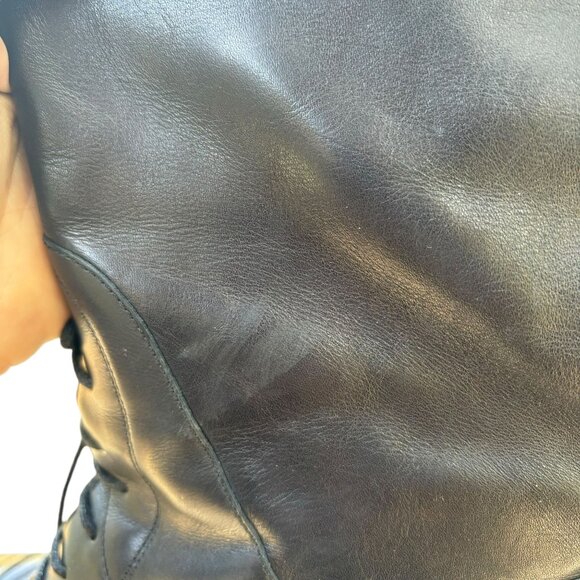 Gucci Black Boulanger Equestrian Tall Lace Up Leather Boots - Picture 14 of 16